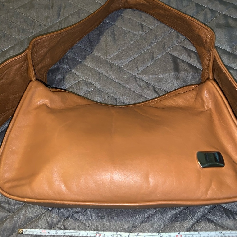 XY leather shoulder bag “Loewe Vibes” brown